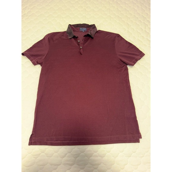 Lanvin Other - Lanvin Polo Shirt Burgundy Size M 100% Cotton Made in Italy